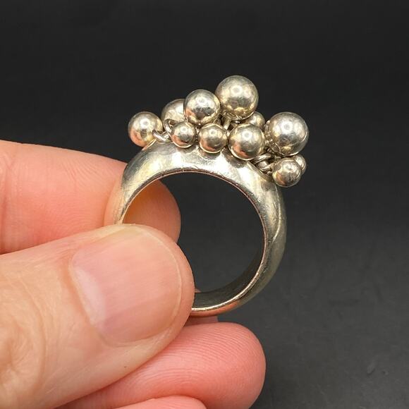 Vintage SILPADA Cha-Cha Ring 952 Sterling Silver Bold Chunky Retired Size 9 - Picture 1 of 8